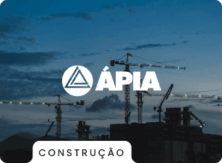 imagem de uma construção com a logo da Ápia na frente